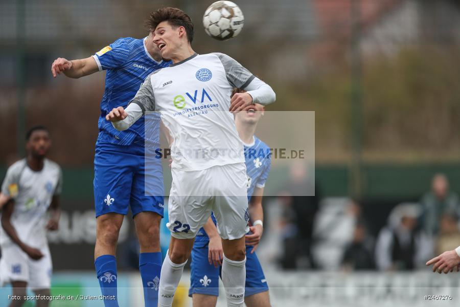 sport, action, SVD, SV Darmstadt 98 (U21), Mairec-Arena, Lotto Hessenliga, HFV, Fussball, FCB, FC Bayern Alzenau, Alzenau, 22.02.2025 - Bild-ID: 2467276