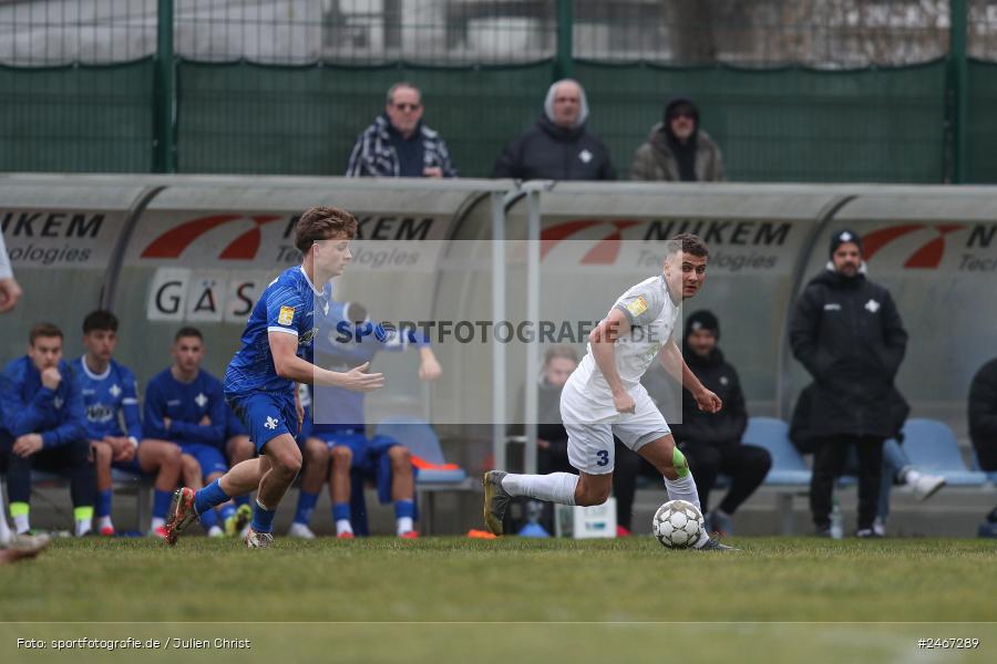 sport, action, SVD, SV Darmstadt 98 (U21), Mairec-Arena, Lotto Hessenliga, HFV, Fussball, FCB, FC Bayern Alzenau, Alzenau, 22.02.2025 - Bild-ID: 2467289