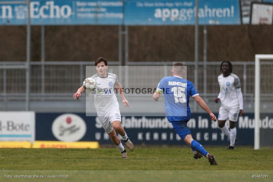 sport, action, SVD, SV Darmstadt 98 (U21), Mairec-Arena, Lotto Hessenliga, HFV, Fussball, FCB, FC Bayern Alzenau, Alzenau, 22.02.2025 - Bild-ID: 2467291