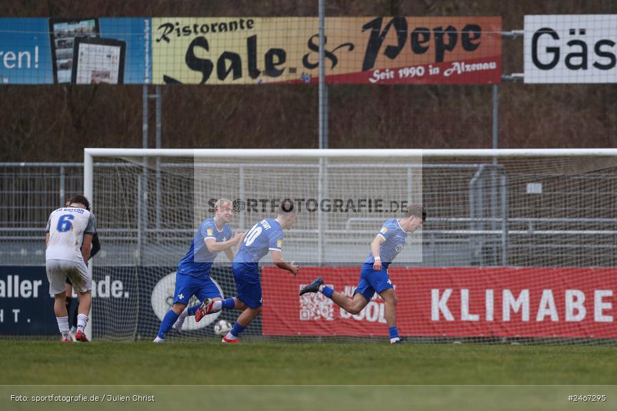 sport, action, SVD, SV Darmstadt 98 (U21), Mairec-Arena, Lotto Hessenliga, HFV, Fussball, FCB, FC Bayern Alzenau, Alzenau, 22.02.2025 - Bild-ID: 2467295