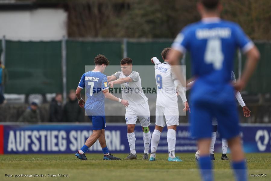sport, action, SVD, SV Darmstadt 98 (U21), Mairec-Arena, Lotto Hessenliga, HFV, Fussball, FCB, FC Bayern Alzenau, Alzenau, 22.02.2025 - Bild-ID: 2467317