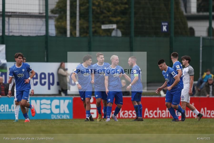 sport, action, SVD, SV Darmstadt 98 (U21), Mairec-Arena, Lotto Hessenliga, HFV, Fussball, FCB, FC Bayern Alzenau, Alzenau, 22.02.2025 - Bild-ID: 2467325