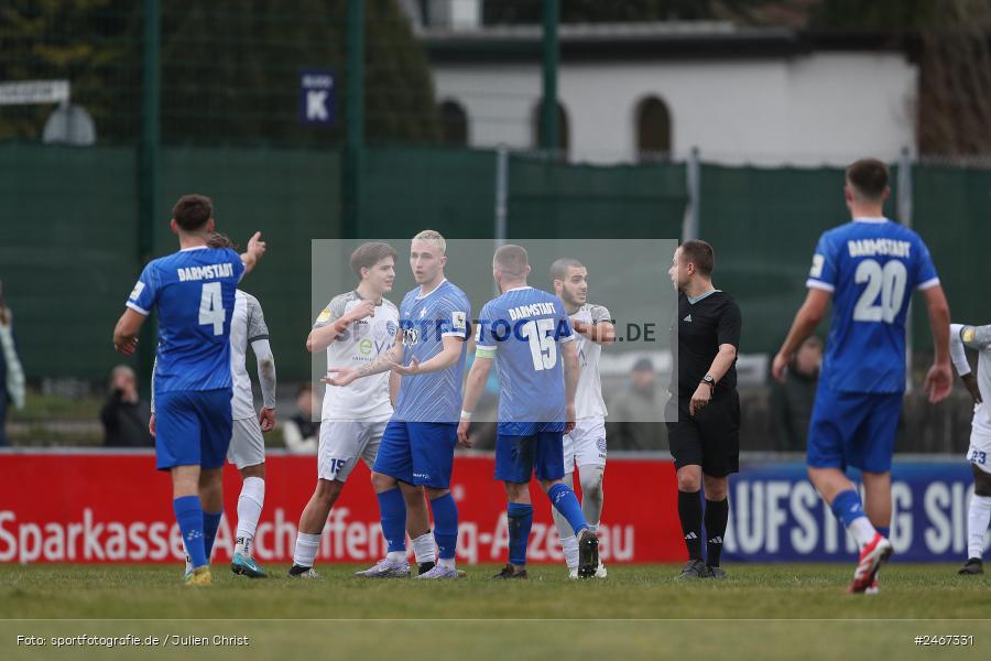 sport, action, SVD, SV Darmstadt 98 (U21), Mairec-Arena, Lotto Hessenliga, HFV, Fussball, FCB, FC Bayern Alzenau, Alzenau, 22.02.2025 - Bild-ID: 2467331