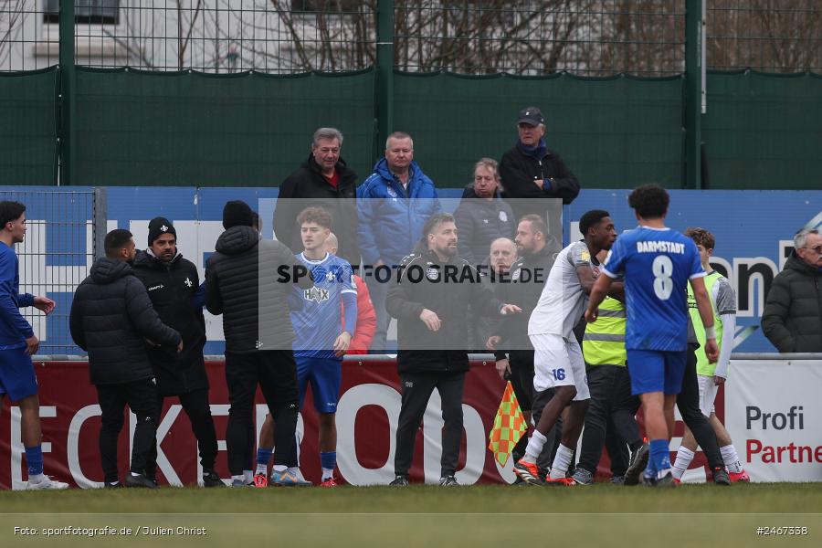 sport, action, SVD, SV Darmstadt 98 (U21), Mairec-Arena, Lotto Hessenliga, HFV, Fussball, FCB, FC Bayern Alzenau, Alzenau, 22.02.2025 - Bild-ID: 2467338