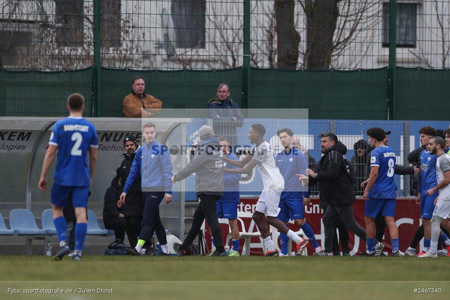 sport, action, SVD, SV Darmstadt 98 (U21), Mairec-Arena, Lotto Hessenliga, HFV, Fussball, FCB, FC Bayern Alzenau, Alzenau, 22.02.2025 - Bild-ID: 2467340 sport, action, SVD, SV Darmstadt 98 (U21), Mairec-Arena, Lotto Hessenliga, HFV, Fussball, FCB, FC Bayern Alzenau, Alzenau, 22.02.2025 - Bild-ID: 2467340