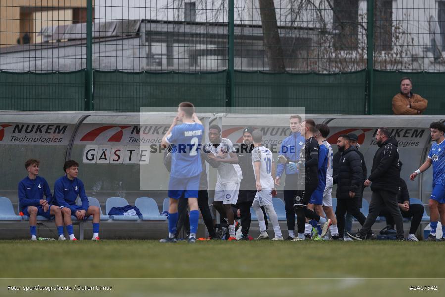 sport, action, SVD, SV Darmstadt 98 (U21), Mairec-Arena, Lotto Hessenliga, HFV, Fussball, FCB, FC Bayern Alzenau, Alzenau, 22.02.2025 - Bild-ID: 2467342 sport, action, SVD, SV Darmstadt 98 (U21), Mairec-Arena, Lotto Hessenliga, HFV, Fussball, FCB, FC Bayern Alzenau, Alzenau, 22.02.2025 - Bild-ID: 2467342