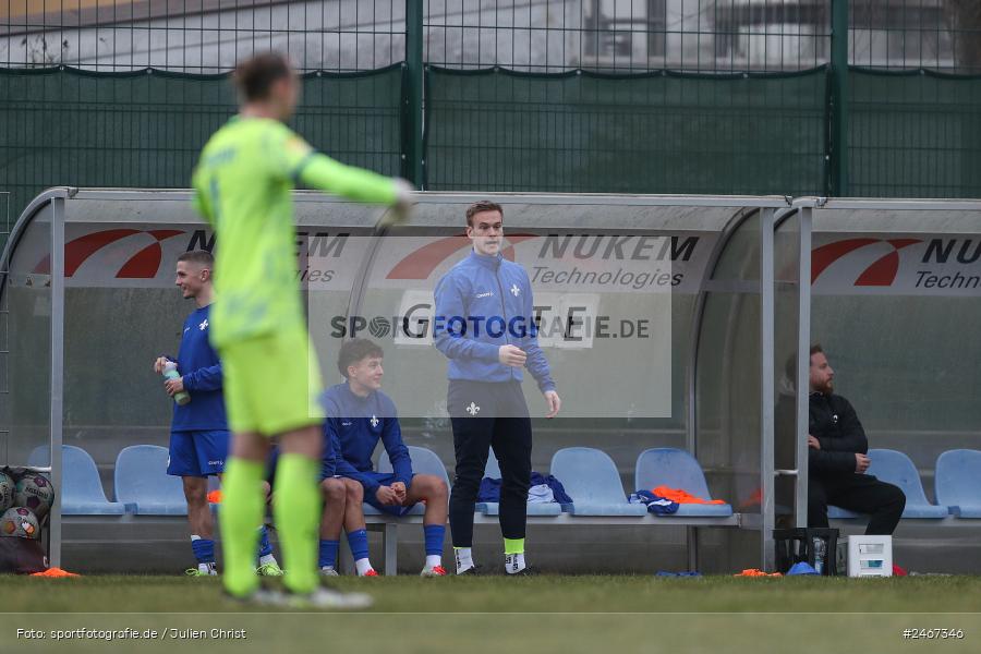 sport, action, SVD, SV Darmstadt 98 (U21), Mairec-Arena, Lotto Hessenliga, HFV, Fussball, FCB, FC Bayern Alzenau, Alzenau, 22.02.2025 - Bild-ID: 2467346 sport, action, SVD, SV Darmstadt 98 (U21), Mairec-Arena, Lotto Hessenliga, HFV, Fussball, FCB, FC Bayern Alzenau, Alzenau, 22.02.2025 - Bild-ID: 2467346