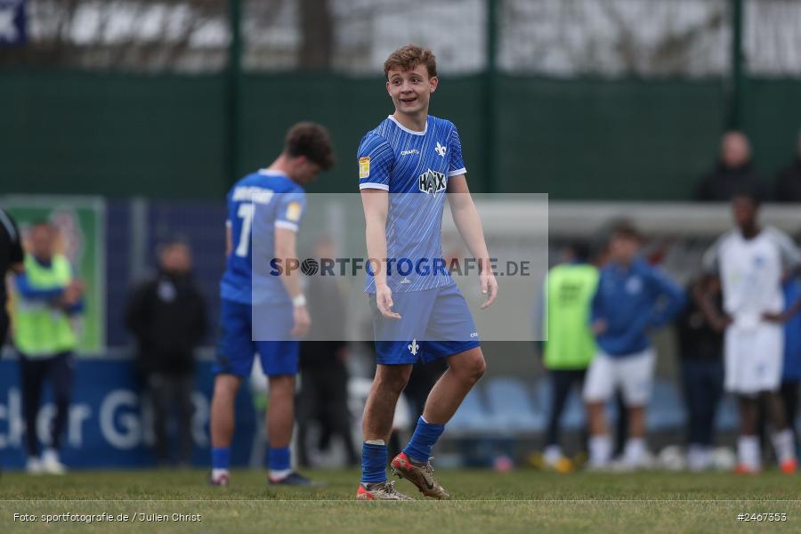 sport, action, SVD, SV Darmstadt 98 (U21), Mairec-Arena, Lotto Hessenliga, HFV, Fussball, FCB, FC Bayern Alzenau, Alzenau, 22.02.2025 - Bild-ID: 2467353 sport, action, SVD, SV Darmstadt 98 (U21), Mairec-Arena, Lotto Hessenliga, HFV, Fussball, FCB, FC Bayern Alzenau, Alzenau, 22.02.2025 - Bild-ID: 2467353