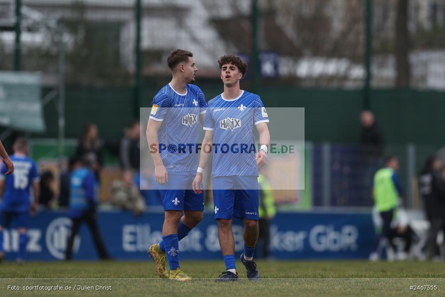 sport, action, SVD, SV Darmstadt 98 (U21), Mairec-Arena, Lotto Hessenliga, HFV, Fussball, FCB, FC Bayern Alzenau, Alzenau, 22.02.2025 - Bild-ID: 2467355 sport, action, SVD, SV Darmstadt 98 (U21), Mairec-Arena, Lotto Hessenliga, HFV, Fussball, FCB, FC Bayern Alzenau, Alzenau, 22.02.2025 - Bild-ID: 2467355
