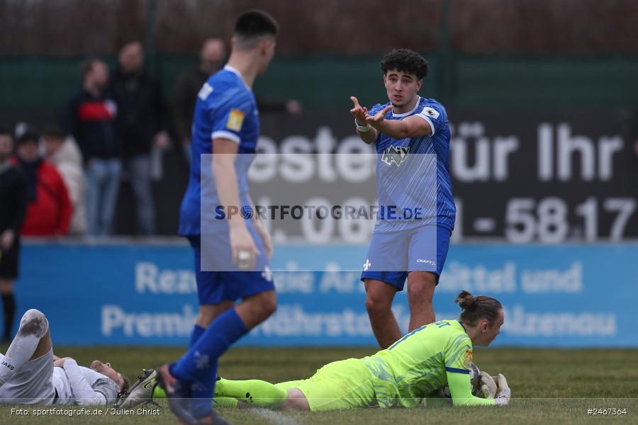 sport, action, SVD, SV Darmstadt 98 (U21), Mairec-Arena, Lotto Hessenliga, HFV, Fussball, FCB, FC Bayern Alzenau, Alzenau, 22.02.2025 - Bild-ID: 2467364