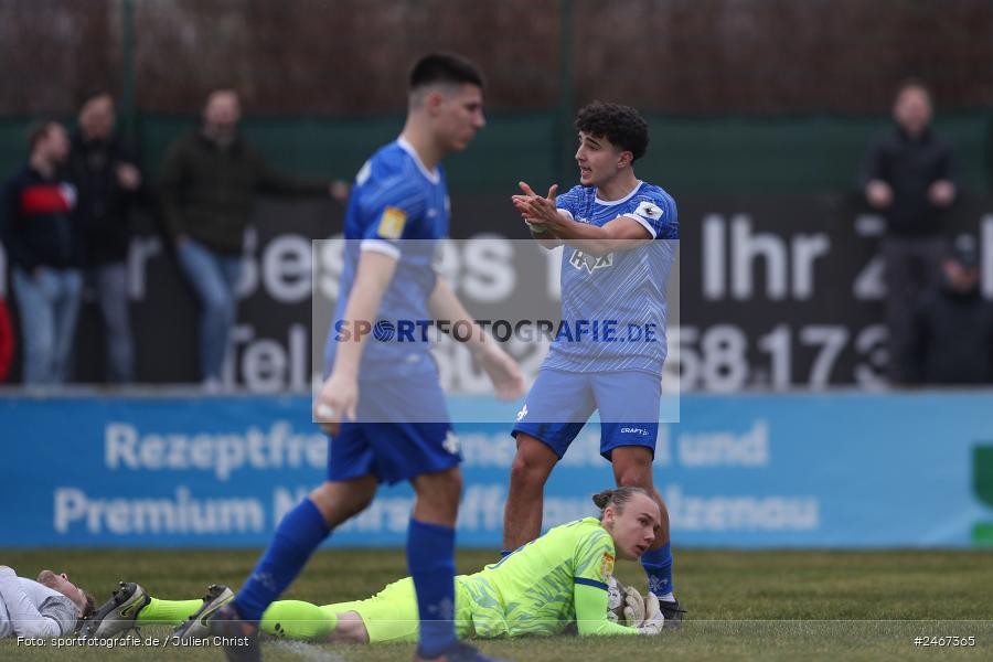 sport, action, SVD, SV Darmstadt 98 (U21), Mairec-Arena, Lotto Hessenliga, HFV, Fussball, FCB, FC Bayern Alzenau, Alzenau, 22.02.2025 - Bild-ID: 2467365