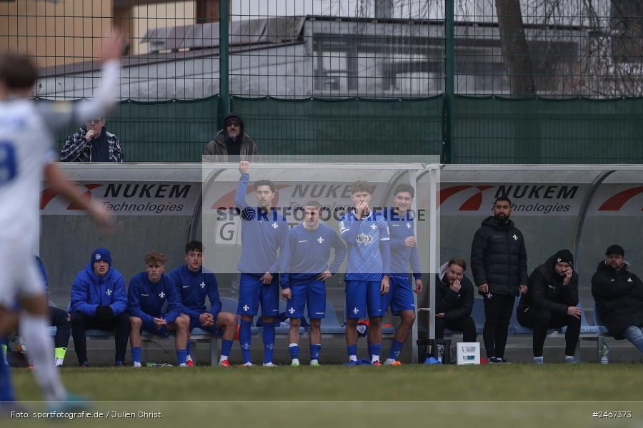 sport, action, SVD, SV Darmstadt 98 (U21), Mairec-Arena, Lotto Hessenliga, HFV, Fussball, FCB, FC Bayern Alzenau, Alzenau, 22.02.2025 - Bild-ID: 2467373