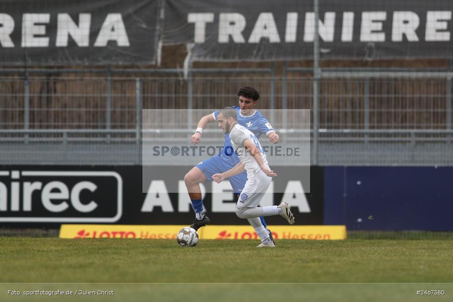 sport, action, SVD, SV Darmstadt 98 (U21), Mairec-Arena, Lotto Hessenliga, HFV, Fussball, FCB, FC Bayern Alzenau, Alzenau, 22.02.2025 - Bild-ID: 2467380