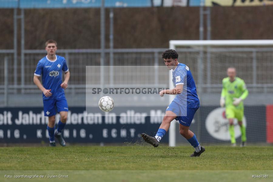 sport, action, SVD, SV Darmstadt 98 (U21), Mairec-Arena, Lotto Hessenliga, HFV, Fussball, FCB, FC Bayern Alzenau, Alzenau, 22.02.2025 - Bild-ID: 2467381