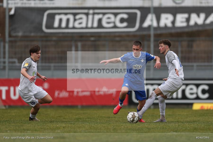 sport, action, SVD, SV Darmstadt 98 (U21), Mairec-Arena, Lotto Hessenliga, HFV, Fussball, FCB, FC Bayern Alzenau, Alzenau, 22.02.2025 - Bild-ID: 2467396