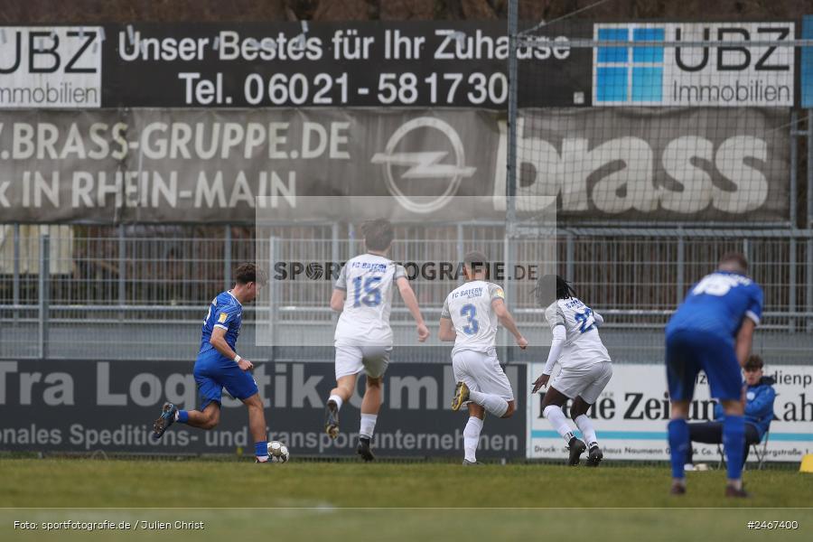 sport, action, SVD, SV Darmstadt 98 (U21), Mairec-Arena, Lotto Hessenliga, HFV, Fussball, FCB, FC Bayern Alzenau, Alzenau, 22.02.2025 - Bild-ID: 2467400