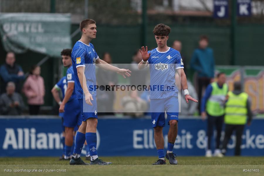 sport, action, SVD, SV Darmstadt 98 (U21), Mairec-Arena, Lotto Hessenliga, HFV, Fussball, FCB, FC Bayern Alzenau, Alzenau, 22.02.2025 - Bild-ID: 2467403