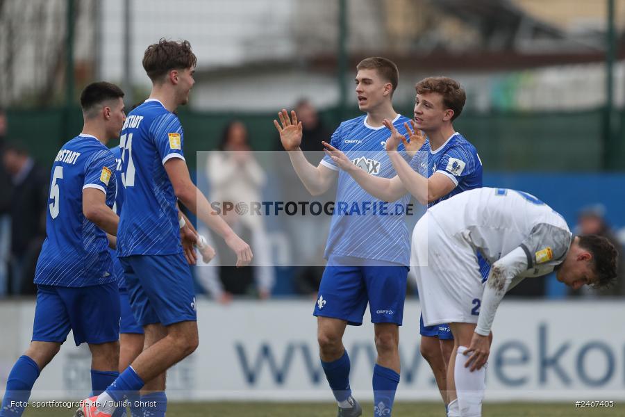 sport, action, SVD, SV Darmstadt 98 (U21), Mairec-Arena, Lotto Hessenliga, HFV, Fussball, FCB, FC Bayern Alzenau, Alzenau, 22.02.2025 - Bild-ID: 2467405