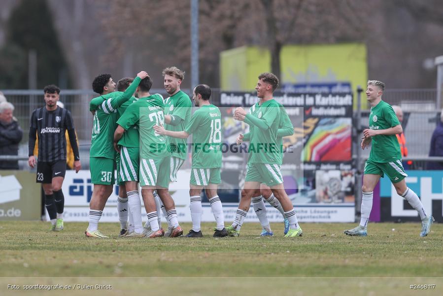 Sportplatz, Karlburg, 01.03.2025, sport, action, BFV, Fussball, 23. Spieltag, Bayernliga Nord, SVF, TSV, SV Fortuna Regensburg, TSV Karlburg - Bild-ID: 2468117 Sportplatz, Karlburg, 01.03.2025, sport, action, BFV, Fussball, 23. Spieltag, Bayernliga Nord, SVF, TSV, SV Fortuna Regensburg, TSV Karlburg - Bild-ID: 2468117
