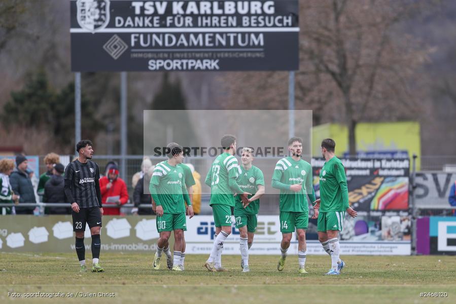 Sportplatz, Karlburg, 01.03.2025, sport, action, BFV, Fussball, 23. Spieltag, Bayernliga Nord, SVF, TSV, SV Fortuna Regensburg, TSV Karlburg - Bild-ID: 2468120