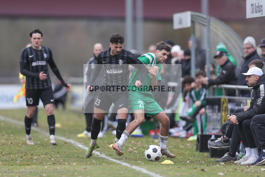 Sportplatz, Karlburg, 01.03.2025, sport, action, BFV, Fussball, 23. Spieltag, Bayernliga Nord, SVF, TSV, SV Fortuna Regensburg, TSV Karlburg - Bild-ID: 2468178 Sportplatz, Karlburg, 01.03.2025, sport, action, BFV, Fussball, 23. Spieltag, Bayernliga Nord, SVF, TSV, SV Fortuna Regensburg, TSV Karlburg - Bild-ID: 2468178