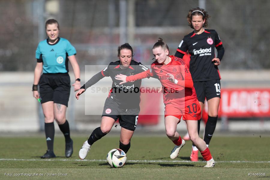 Stadion am Brentanobad, Frankfurt, 02.03.2025, sport, action, DFB, Fussball, 2. Frauen-Bundesliga, FCB, SGE, FC Bayern München II, Eintracht Frankfurt II - Bild-ID: 2468358