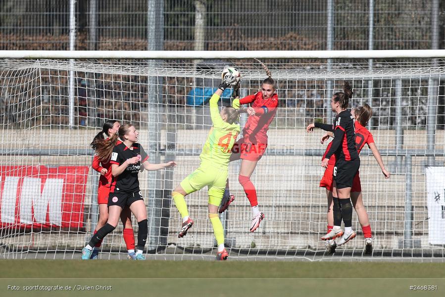 Stadion am Brentanobad, Frankfurt, 02.03.2025, sport, action, DFB, Fussball, 2. Frauen-Bundesliga, FCB, SGE, FC Bayern München II, Eintracht Frankfurt II - Bild-ID: 2468381 Stadion am Brentanobad, Frankfurt, 02.03.2025, sport, action, DFB, Fussball, 2. Frauen-Bundesliga, FCB, SGE, FC Bayern München II, Eintracht Frankfurt II - Bild-ID: 2468381