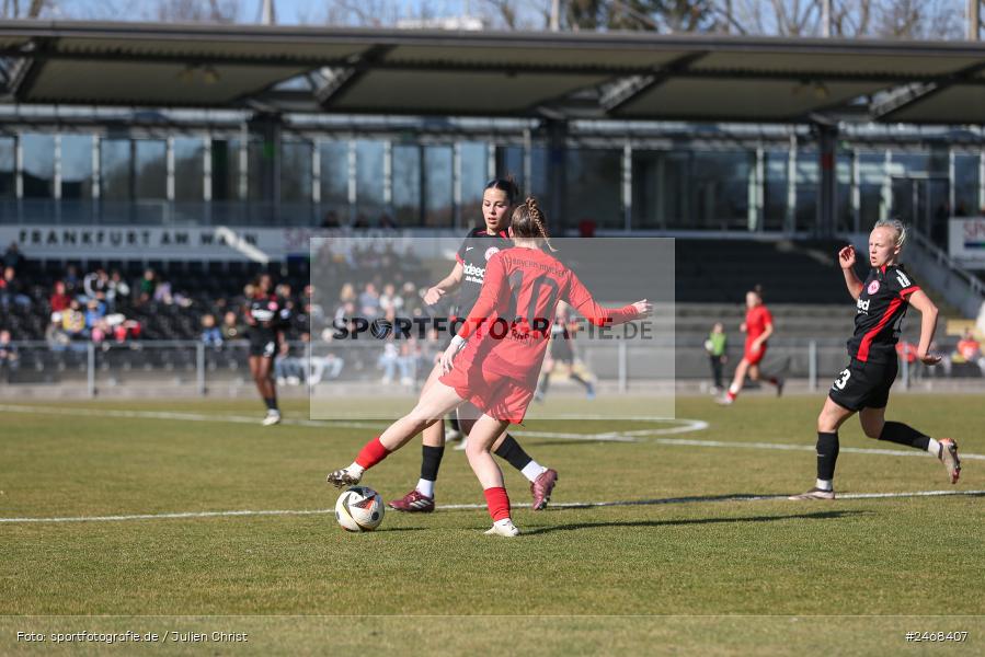 sport, action, Stadion am Brentanobad, SGE, Fussball, Frankfurt, FCB, FC Bayern München II, Eintracht Frankfurt II, DFB, 2. Frauen-Bundesliga, 02.03.2025 - Bild-ID: 2468407 sport, action, Stadion am Brentanobad, SGE, Fussball, Frankfurt, FCB, FC Bayern München II, Eintracht Frankfurt II, DFB, 2. Frauen-Bundesliga, 02.03.2025 - Bild-ID: 2468407