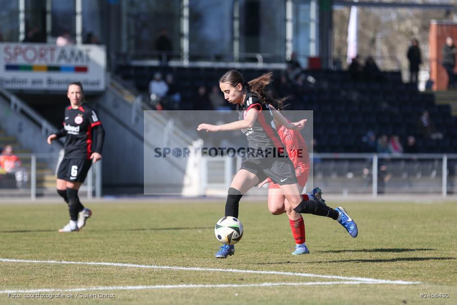sport, action, Stadion am Brentanobad, SGE, Fussball, Frankfurt, FCB, FC Bayern München II, Eintracht Frankfurt II, DFB, 2. Frauen-Bundesliga, 02.03.2025 - Bild-ID: 2468430 sport, action, Stadion am Brentanobad, SGE, Fussball, Frankfurt, FCB, FC Bayern München II, Eintracht Frankfurt II, DFB, 2. Frauen-Bundesliga, 02.03.2025 - Bild-ID: 2468430