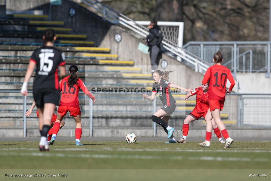 sport, action, Stadion am Brentanobad, SGE, Fussball, Frankfurt, FCB, FC Bayern München II, Eintracht Frankfurt II, DFB, 2. Frauen-Bundesliga, 02.03.2025 - Bild-ID: 2468499 sport, action, Stadion am Brentanobad, SGE, Fussball, Frankfurt, FCB, FC Bayern München II, Eintracht Frankfurt II, DFB, 2. Frauen-Bundesliga, 02.03.2025 - Bild-ID: 2468499