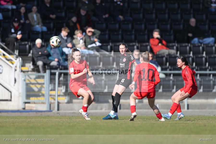 sport, action, Stadion am Brentanobad, SGE, Fussball, Frankfurt, FCB, FC Bayern München II, Eintracht Frankfurt II, DFB, 2. Frauen-Bundesliga, 02.03.2025 - Bild-ID: 2468511 sport, action, Stadion am Brentanobad, SGE, Fussball, Frankfurt, FCB, FC Bayern München II, Eintracht Frankfurt II, DFB, 2. Frauen-Bundesliga, 02.03.2025 - Bild-ID: 2468511