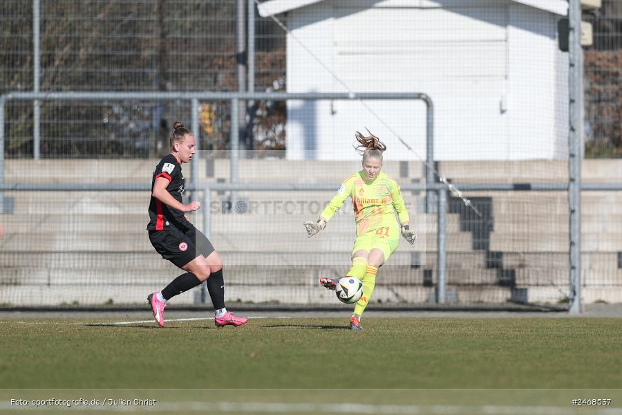 sport, action, Stadion am Brentanobad, SGE, Fussball, Frankfurt, FCB, FC Bayern München II, Eintracht Frankfurt II, DFB, 2. Frauen-Bundesliga, 02.03.2025 - Bild-ID: 2468537 sport, action, Stadion am Brentanobad, SGE, Fussball, Frankfurt, FCB, FC Bayern München II, Eintracht Frankfurt II, DFB, 2. Frauen-Bundesliga, 02.03.2025 - Bild-ID: 2468537
