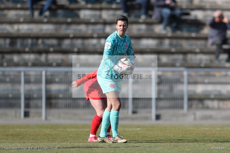 sport, action, Stadion am Brentanobad, SGE, Fussball, Frankfurt, FCB, FC Bayern München II, Eintracht Frankfurt II, DFB, 2. Frauen-Bundesliga, 02.03.2025 - Bild-ID: 2468597