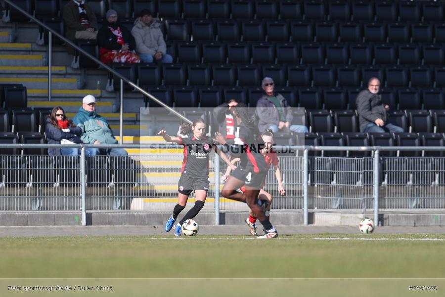 sport, action, Stadion am Brentanobad, SGE, Fussball, Frankfurt, FCB, FC Bayern München II, Eintracht Frankfurt II, DFB, 2. Frauen-Bundesliga, 02.03.2025 - Bild-ID: 2468620 sport, action, Stadion am Brentanobad, SGE, Fussball, Frankfurt, FCB, FC Bayern München II, Eintracht Frankfurt II, DFB, 2. Frauen-Bundesliga, 02.03.2025 - Bild-ID: 2468620