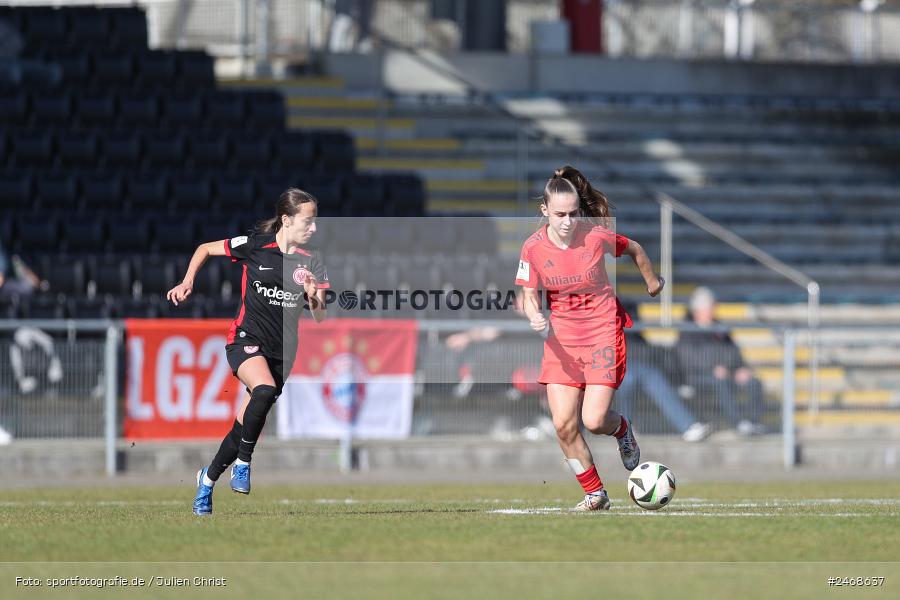 sport, action, Stadion am Brentanobad, SGE, Fussball, Frankfurt, FCB, FC Bayern München II, Eintracht Frankfurt II, DFB, 2. Frauen-Bundesliga, 02.03.2025 - Bild-ID: 2468637 sport, action, Stadion am Brentanobad, SGE, Fussball, Frankfurt, FCB, FC Bayern München II, Eintracht Frankfurt II, DFB, 2. Frauen-Bundesliga, 02.03.2025 - Bild-ID: 2468637