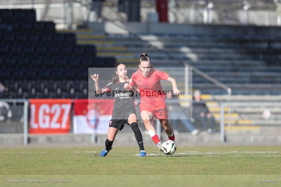 sport, action, Stadion am Brentanobad, SGE, Fussball, Frankfurt, FCB, FC Bayern München II, Eintracht Frankfurt II, DFB, 2. Frauen-Bundesliga, 02.03.2025 - Bild-ID: 2468640 sport, action, Stadion am Brentanobad, SGE, Fussball, Frankfurt, FCB, FC Bayern München II, Eintracht Frankfurt II, DFB, 2. Frauen-Bundesliga, 02.03.2025 - Bild-ID: 2468640