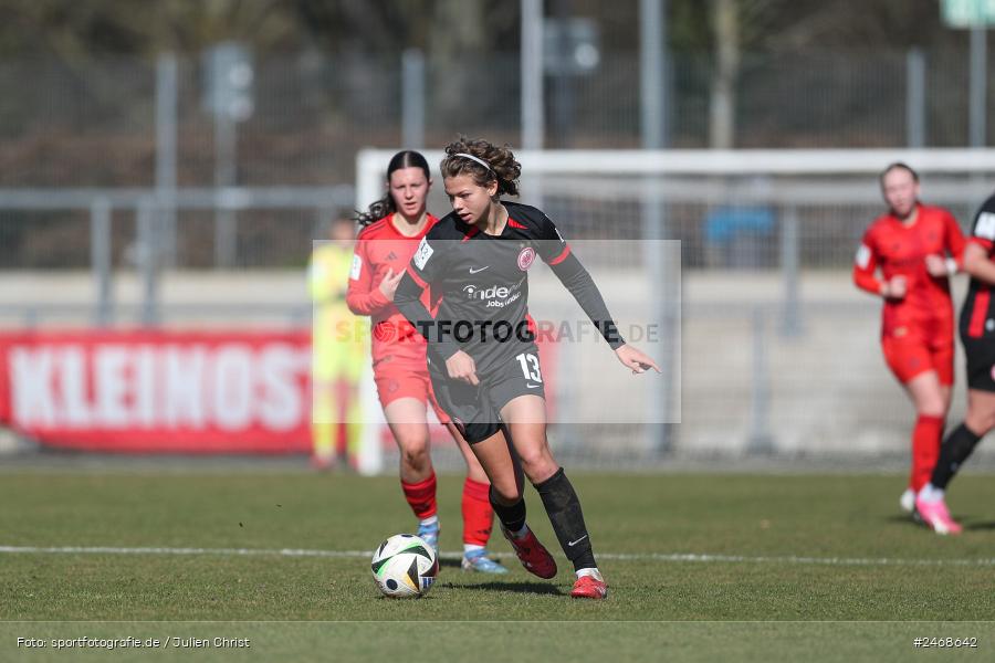 sport, action, Stadion am Brentanobad, SGE, Fussball, Frankfurt, FCB, FC Bayern München II, Eintracht Frankfurt II, DFB, 2. Frauen-Bundesliga, 02.03.2025 - Bild-ID: 2468642 sport, action, Stadion am Brentanobad, SGE, Fussball, Frankfurt, FCB, FC Bayern München II, Eintracht Frankfurt II, DFB, 2. Frauen-Bundesliga, 02.03.2025 - Bild-ID: 2468642