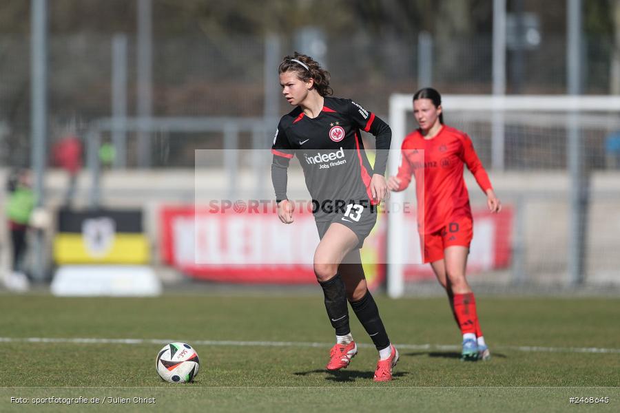 sport, action, Stadion am Brentanobad, SGE, Fussball, Frankfurt, FCB, FC Bayern München II, Eintracht Frankfurt II, DFB, 2. Frauen-Bundesliga, 02.03.2025 - Bild-ID: 2468645