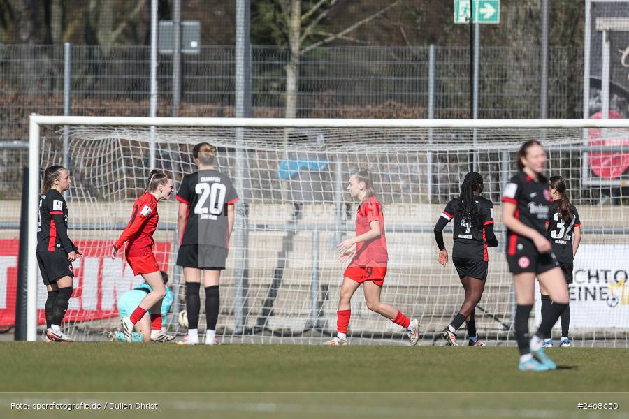 sport, action, Stadion am Brentanobad, SGE, Fussball, Frankfurt, FCB, FC Bayern München II, Eintracht Frankfurt II, DFB, 2. Frauen-Bundesliga, 02.03.2025 - Bild-ID: 2468650