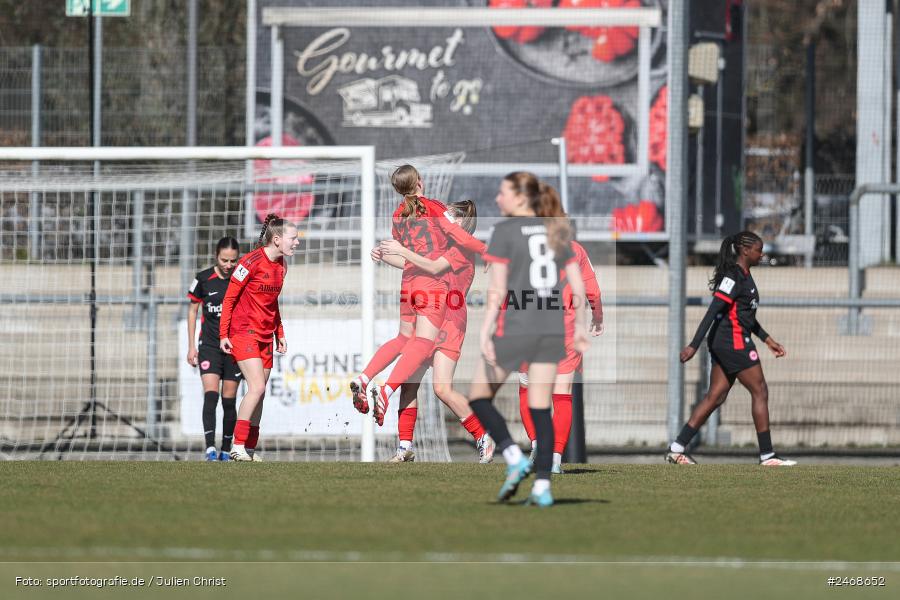 sport, action, Stadion am Brentanobad, SGE, Fussball, Frankfurt, FCB, FC Bayern München II, Eintracht Frankfurt II, DFB, 2. Frauen-Bundesliga, 02.03.2025 - Bild-ID: 2468652
