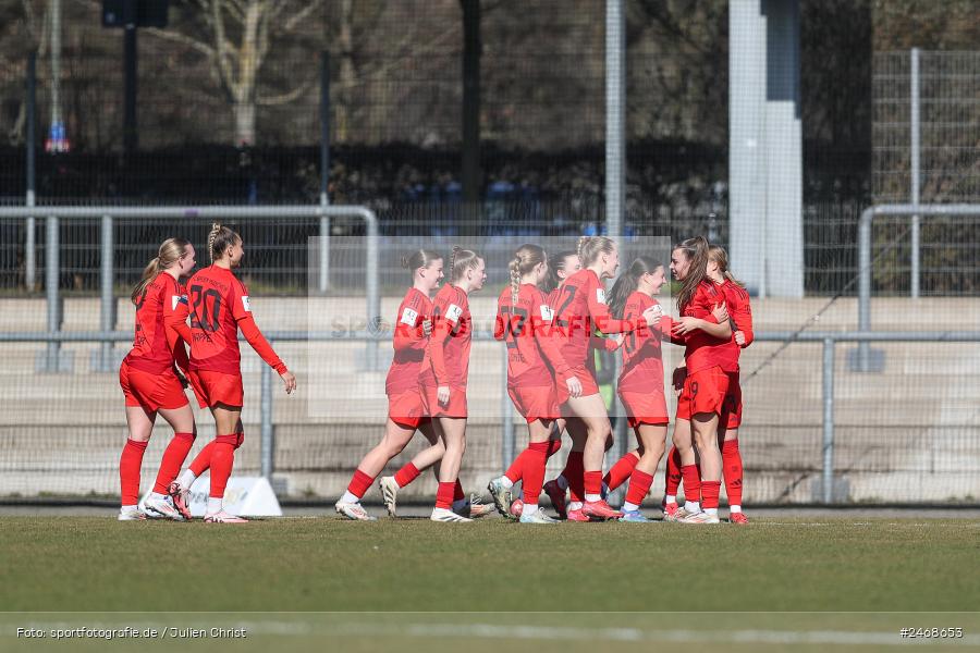 sport, action, Stadion am Brentanobad, SGE, Fussball, Frankfurt, FCB, FC Bayern München II, Eintracht Frankfurt II, DFB, 2. Frauen-Bundesliga, 02.03.2025 - Bild-ID: 2468653