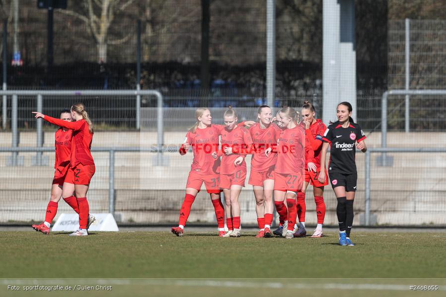 sport, action, Stadion am Brentanobad, SGE, Fussball, Frankfurt, FCB, FC Bayern München II, Eintracht Frankfurt II, DFB, 2. Frauen-Bundesliga, 02.03.2025 - Bild-ID: 2468655