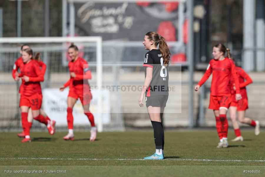 sport, action, Stadion am Brentanobad, SGE, Fussball, Frankfurt, FCB, FC Bayern München II, Eintracht Frankfurt II, DFB, 2. Frauen-Bundesliga, 02.03.2025 - Bild-ID: 2468656