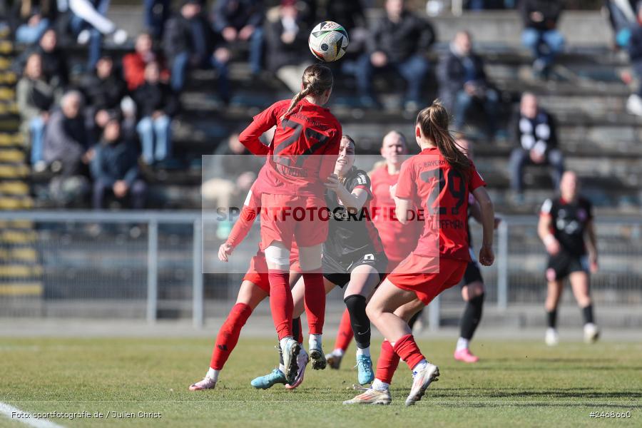 sport, action, Stadion am Brentanobad, SGE, Fussball, Frankfurt, FCB, FC Bayern München II, Eintracht Frankfurt II, DFB, 2. Frauen-Bundesliga, 02.03.2025 - Bild-ID: 2468660