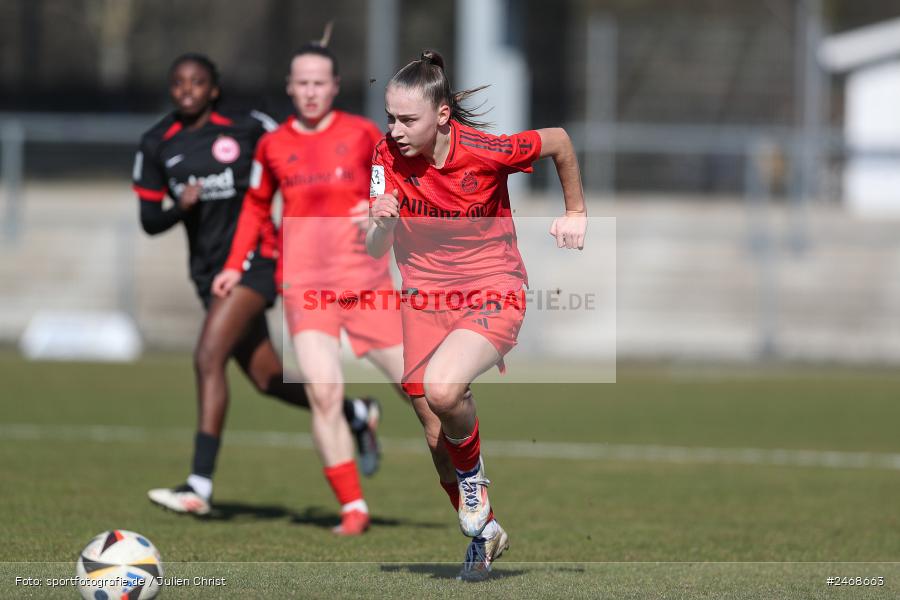 sport, action, Stadion am Brentanobad, SGE, Fussball, Frankfurt, FCB, FC Bayern München II, Eintracht Frankfurt II, DFB, 2. Frauen-Bundesliga, 02.03.2025 - Bild-ID: 2468663