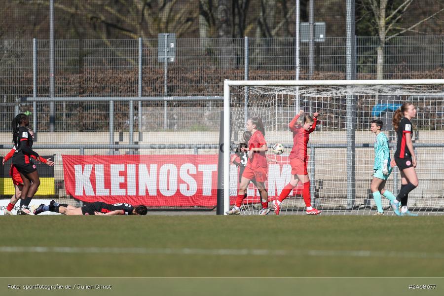 sport, action, Stadion am Brentanobad, SGE, Fussball, Frankfurt, FCB, FC Bayern München II, Eintracht Frankfurt II, DFB, 2. Frauen-Bundesliga, 02.03.2025 - Bild-ID: 2468677