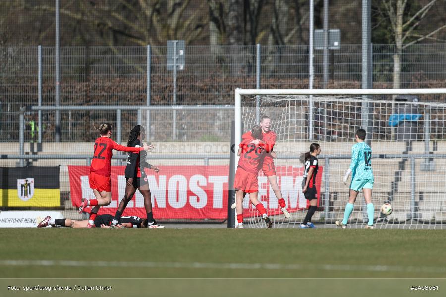 sport, action, Stadion am Brentanobad, SGE, Fussball, Frankfurt, FCB, FC Bayern München II, Eintracht Frankfurt II, DFB, 2. Frauen-Bundesliga, 02.03.2025 - Bild-ID: 2468681