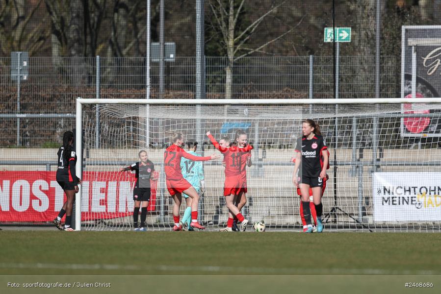 sport, action, Stadion am Brentanobad, SGE, Fussball, Frankfurt, FCB, FC Bayern München II, Eintracht Frankfurt II, DFB, 2. Frauen-Bundesliga, 02.03.2025 - Bild-ID: 2468686
