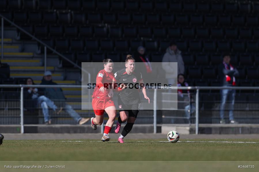 sport, action, Stadion am Brentanobad, SGE, Fussball, Frankfurt, FCB, FC Bayern München II, Eintracht Frankfurt II, DFB, 2. Frauen-Bundesliga, 02.03.2025 - Bild-ID: 2468735 sport, action, Stadion am Brentanobad, SGE, Fussball, Frankfurt, FCB, FC Bayern München II, Eintracht Frankfurt II, DFB, 2. Frauen-Bundesliga, 02.03.2025 - Bild-ID: 2468735