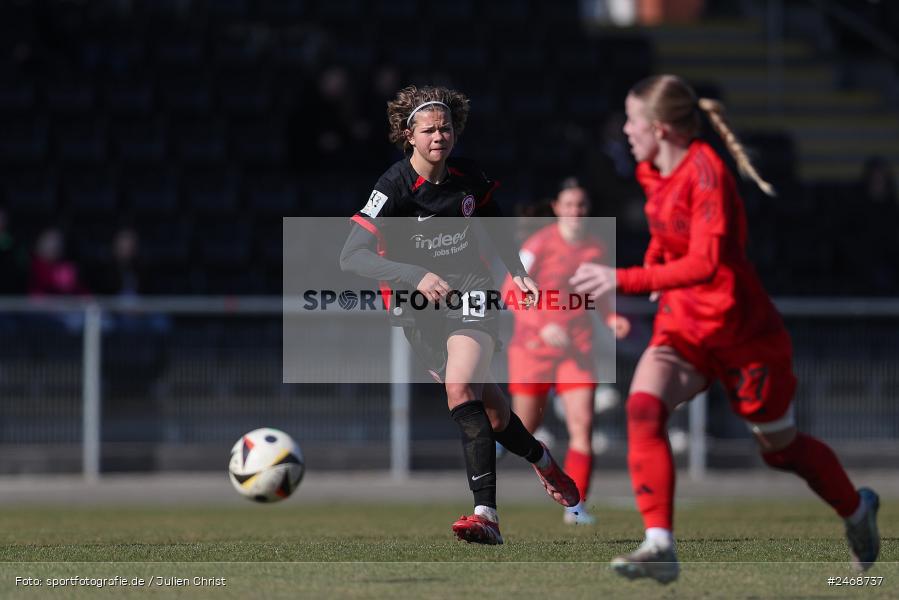 sport, action, Stadion am Brentanobad, SGE, Fussball, Frankfurt, FCB, FC Bayern München II, Eintracht Frankfurt II, DFB, 2. Frauen-Bundesliga, 02.03.2025 - Bild-ID: 2468737 sport, action, Stadion am Brentanobad, SGE, Fussball, Frankfurt, FCB, FC Bayern München II, Eintracht Frankfurt II, DFB, 2. Frauen-Bundesliga, 02.03.2025 - Bild-ID: 2468737